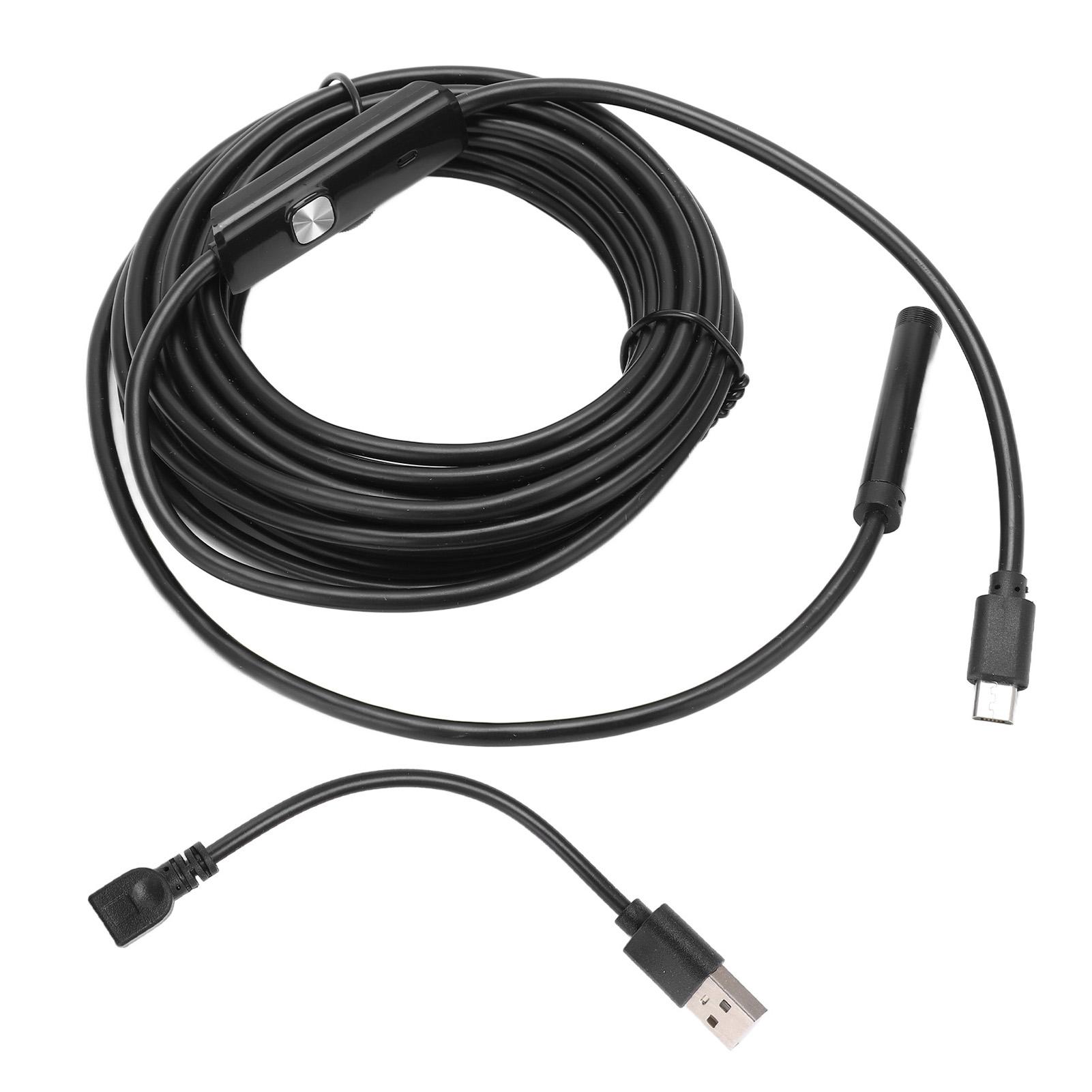 AN97‑8 Endoscope pour téléphone portable 8 mm 6 LED Étanche Endoscope d'inspection d'installations pour la maintenance électrique