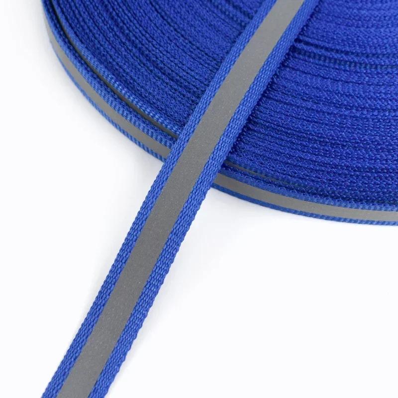 10Yards Meetee 10mm Reflective Nylon Webbing Fluorescent Silver Ribbon Safety Warning Band Uniform Decor Straps DIY Accessories