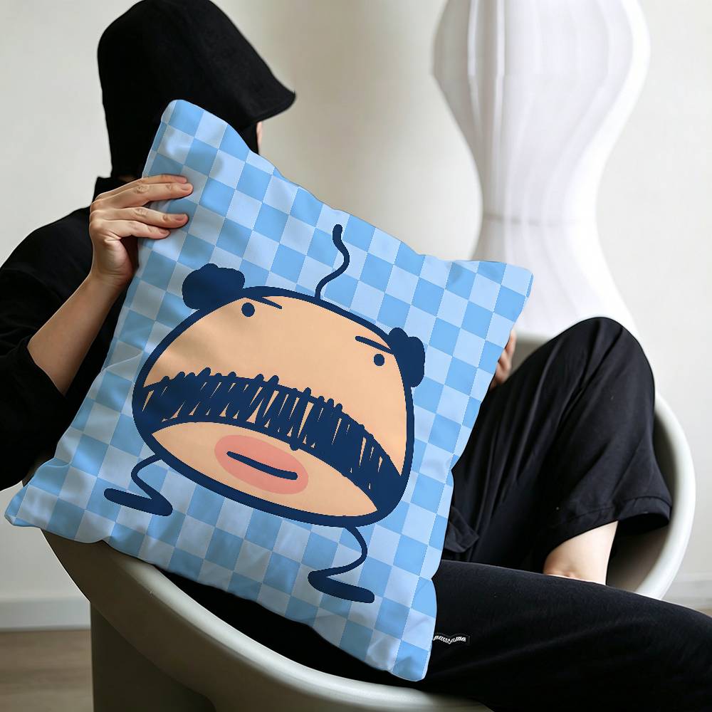 Pixel funny cartoon game art O-Oyajitchi Maple Design Cushion Cover Happy Autumn Harvest decor Holiday Decorati Pillow Cover