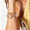 Charm Vintage Geometric Floral Bracelet Flower Bohemian Bracelet Sweet Enamel Bracelet Party