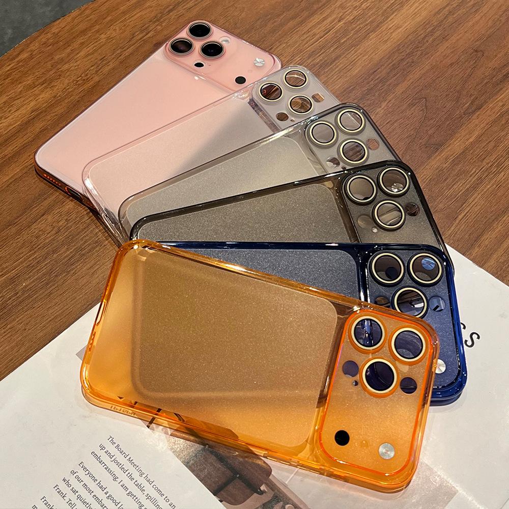 Ultra-thin second variable case is suitable for Apple 17promax anti-drop mobile phone case, color-transparent fine hole iPhone16 protective case 15.