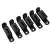 6PCS Guitar Bridge Saddle Split Type Zinc Alloy Electric Guitar Saddle Replacement Black