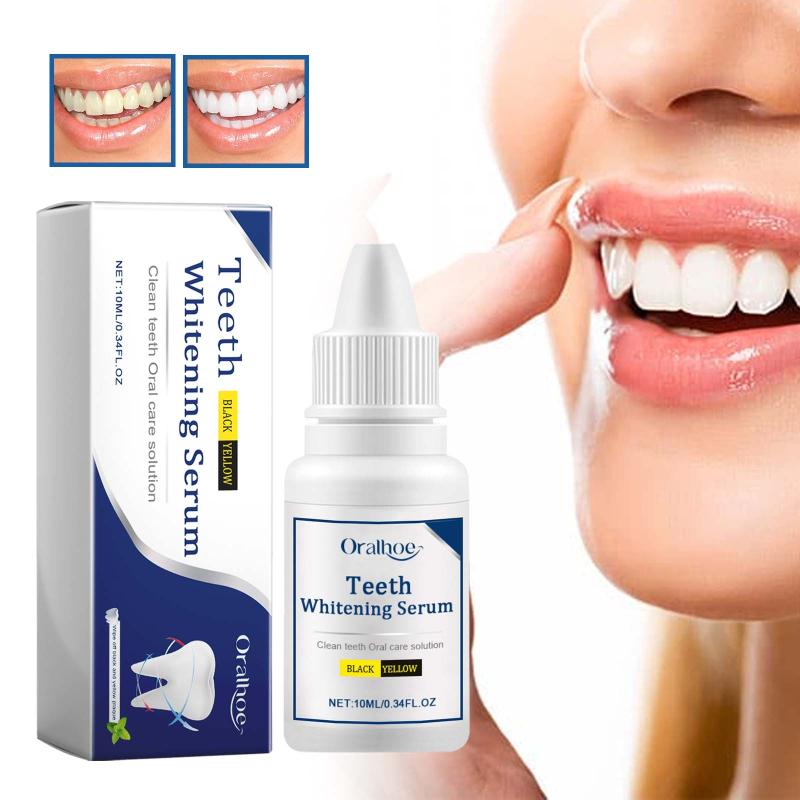 Pulizia Sbiancamento Denti Siero Rimuovere Placca Denti Bianchi Gel Macchie Gialle Denti Dentifricio Alito Fresco Igiene Orale Cura