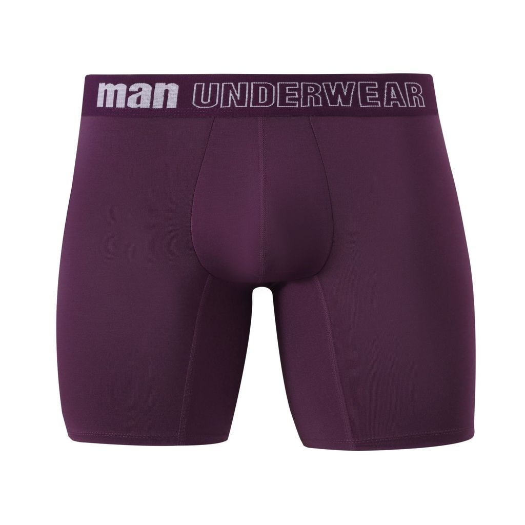 Men Bamboo Fiber Long Underwear Plus Size Thin Breathable Antibacterial Mid Waist Loose Boxers For Men