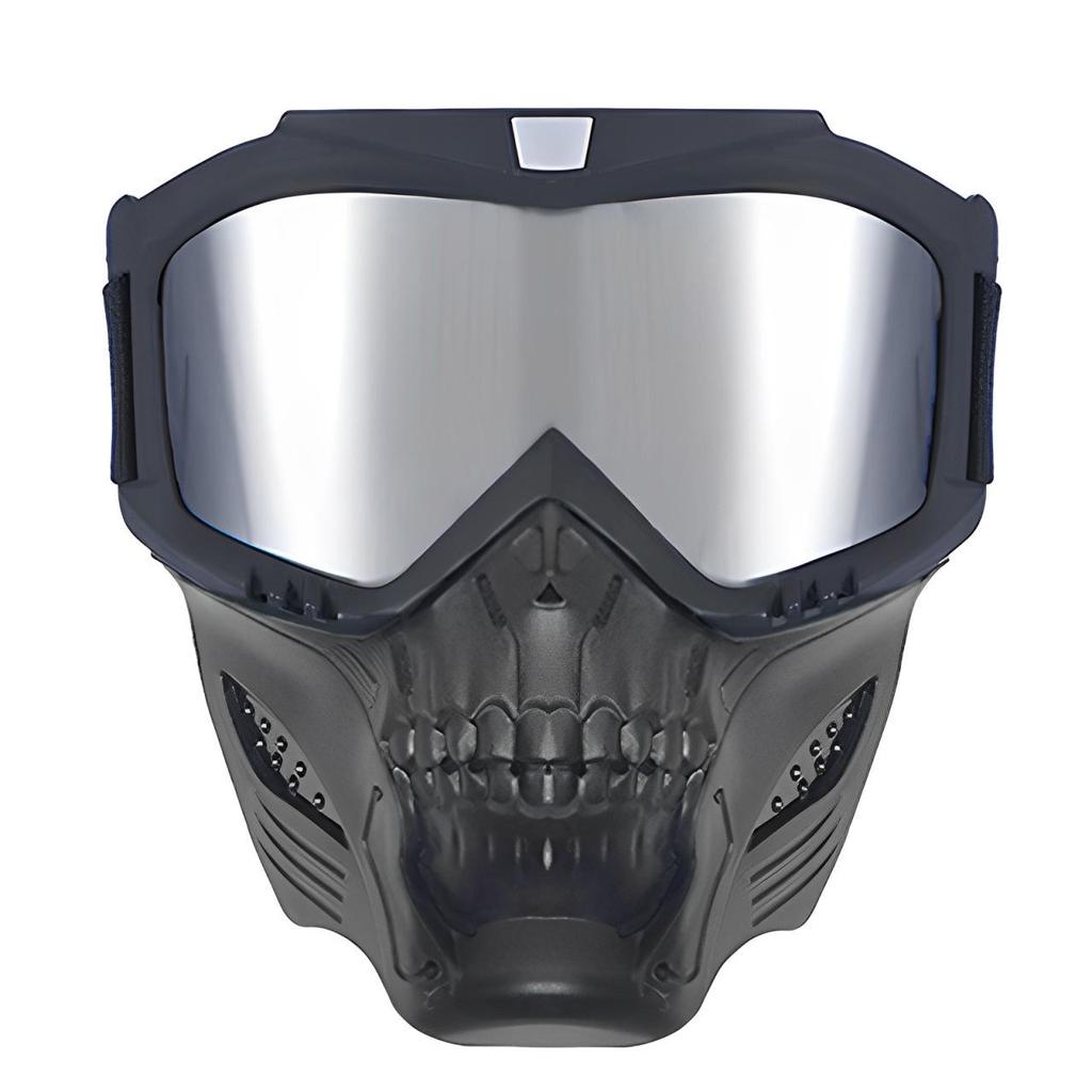 Retro Harley Windproof Face Shield & Goggles for Motorcycle Riding