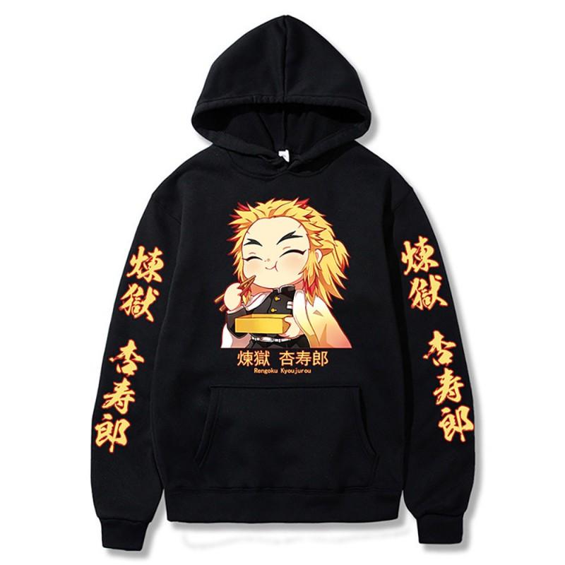 Demon Slayer Hoodie Kimetsu No Yaiba Nezuko Cosplay Sweatshirt Unisex Winter Warm Oversized Pullover
