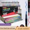 Waterproof Smudge-Proof Liquid Ink Acrylic Marker - Soft Tip Graffiti Pen for Art and Painting