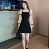 French Elegant Party Night Woman Mini Dress Patchwork Mesh Puff Sleeve Bow Sweet Girls Black Short Dresses Women Clothes Vestido