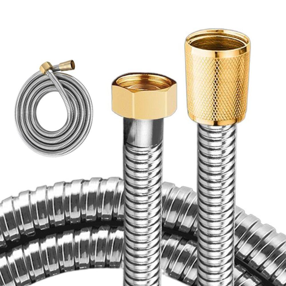Reinforced Handheld Shower Head Hose Brass Nut Replacement Hose Universal Shower Hose  Home Hotel