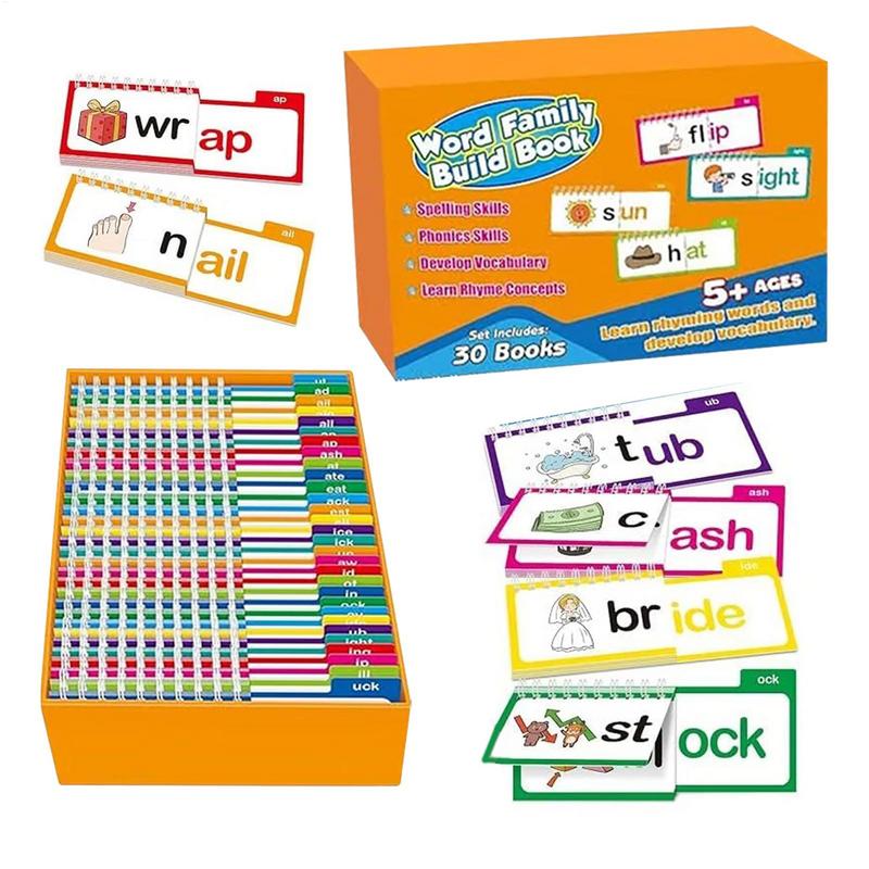 New Reading Book 30 Read And Rhyme Build Books Word Family Build  Books Flash Cards Vocabulary Cards Educational Reading