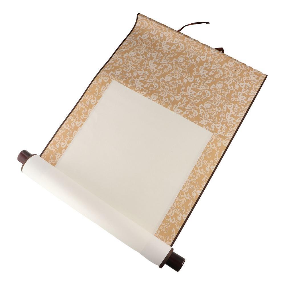 DIY Crafts Calligraphy Mounting Blank Hanging Scroll Painting Scroll Drawing Canvas Scrolls
