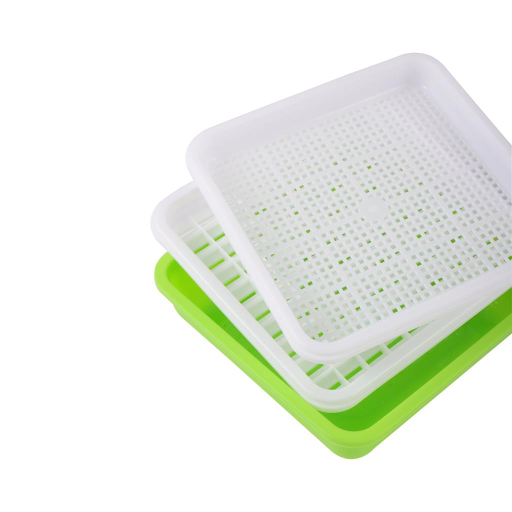 Hydroponische Keimbox für Erdnüsse, Bohnen, Erbsen, Weizensämlinge, Keimschale, Katzengras, Keimung, erdloser Pflanztopf