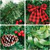 270cm 50-light Christmas Tree Decoration Artificial Plants Light String Ornaments Outdoor Room Table Fake Plants Decoration