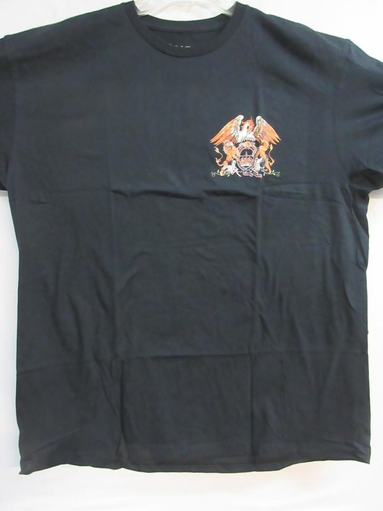 ОФИЦИАЛЬНЫЙ МЕРЧ QUEEN ГЕРБ 2022 КОНЦЕРТ ГРУППЫ МУЗЫКА ЭКСТРА БОЛЬШАЯ Унисекс Футболка XXXL