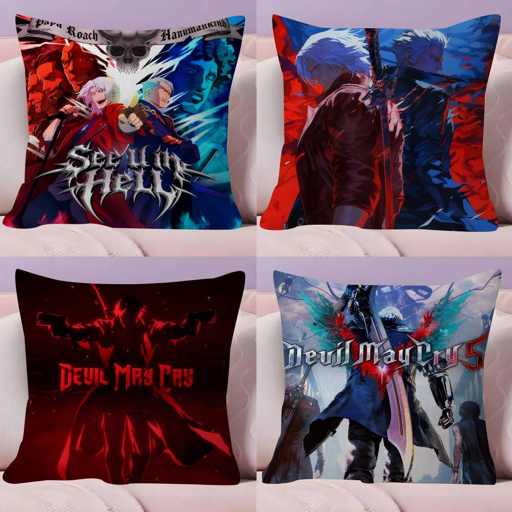 Famous Anime D-Devil May Cry   Cushion Cover Pillowcase Upholstery Sofa Throw Pillow Home Decor Pillowcas