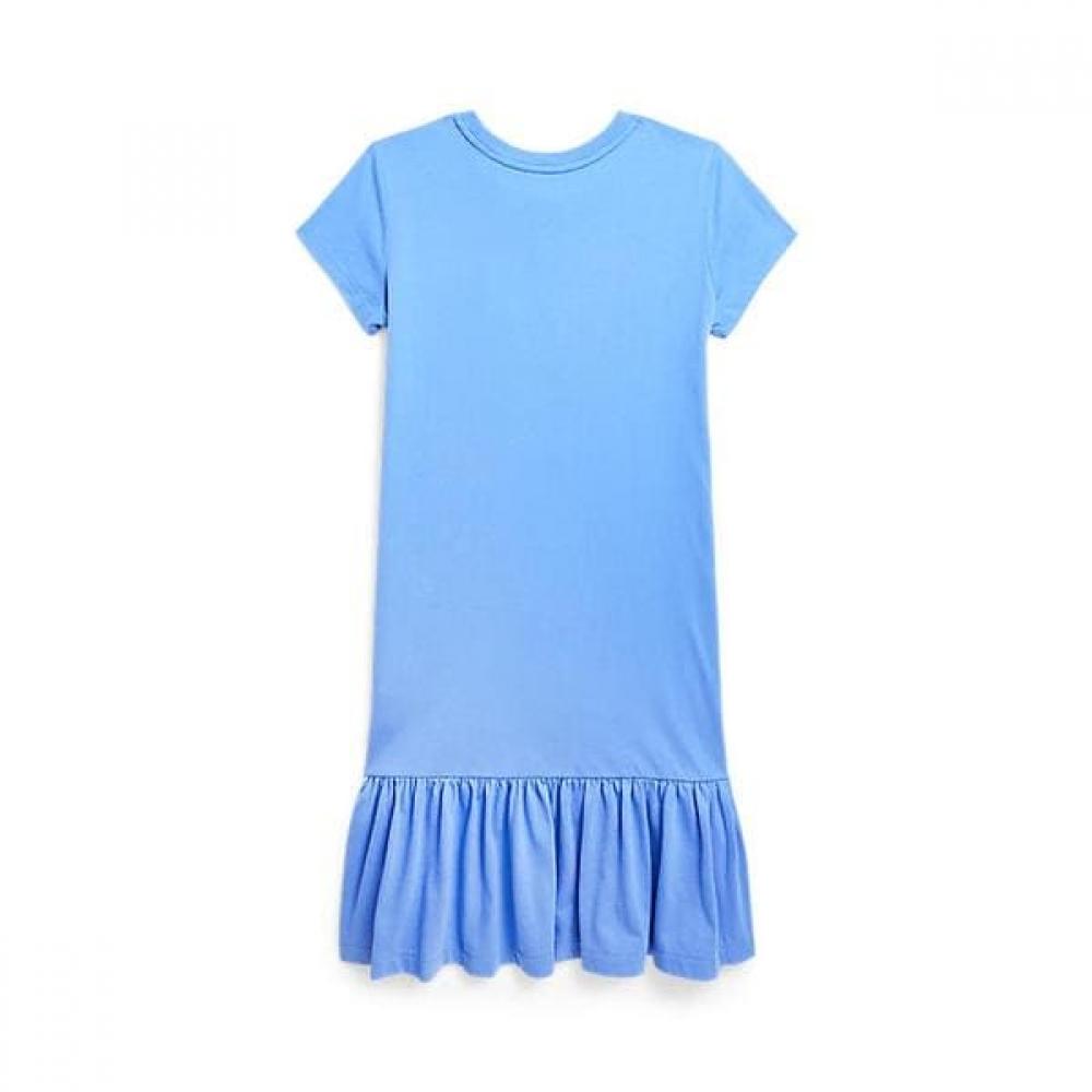 Polo Kids Girls Polo Bear Cotton Jersey Dress Cwpodrsg3d20564430