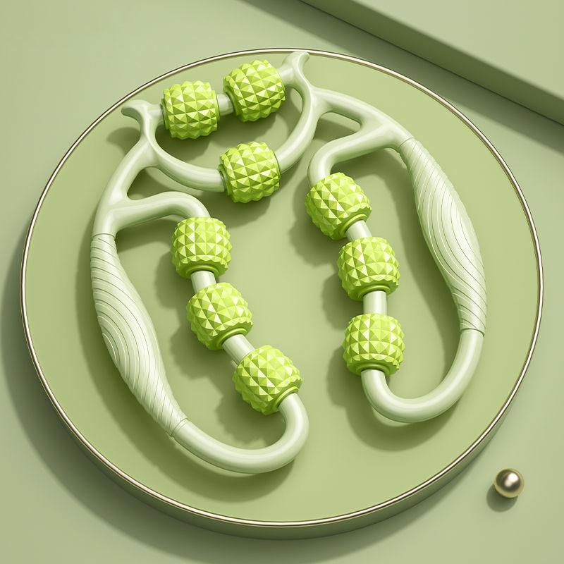 Circular Leg Massager Multi-Wheel Deep Tissue Roller for Thighs Calves Muscle Relief Portable Yoga Fitness Tool Home Gym Recovery Equipment