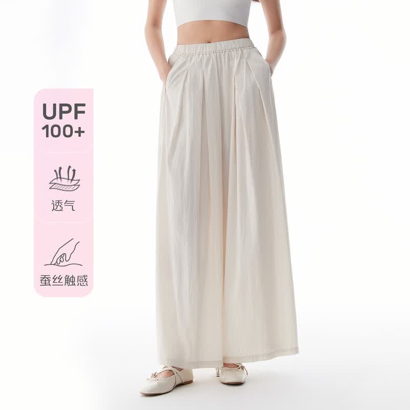 Ailiaiyi Women's Summer High-Waist Wide-Leg Pants