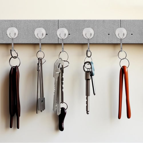 MAGXCENE 32mm Diameter Super Strong Magnetic Hooks, Strong Magnetic Hooks, Vertical Load Capacity 20kg, Rotating Storage Hooks, Rust-Resistant Stainle