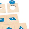 Montessori Toy Wooden Geometry Puzzle Preschool Educate Practicing Board Game Jigsaw for