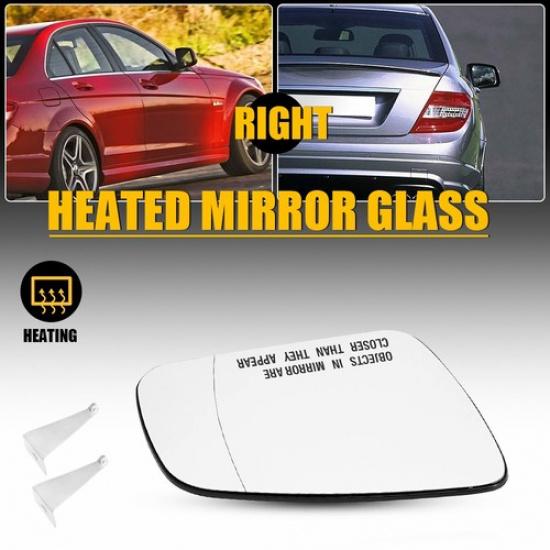 Passenger Side Mirror Heated Glass For 2010-11 Mercedes Benz C250 Base MB1325101