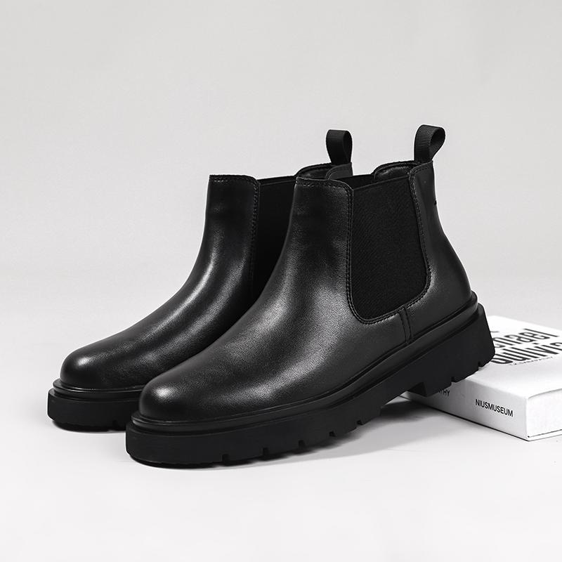 Winter Plush Men Boots Fashion Street Style Casual Shoes Personalized Trend High Top Men Shoes Comfortable Casual Boots