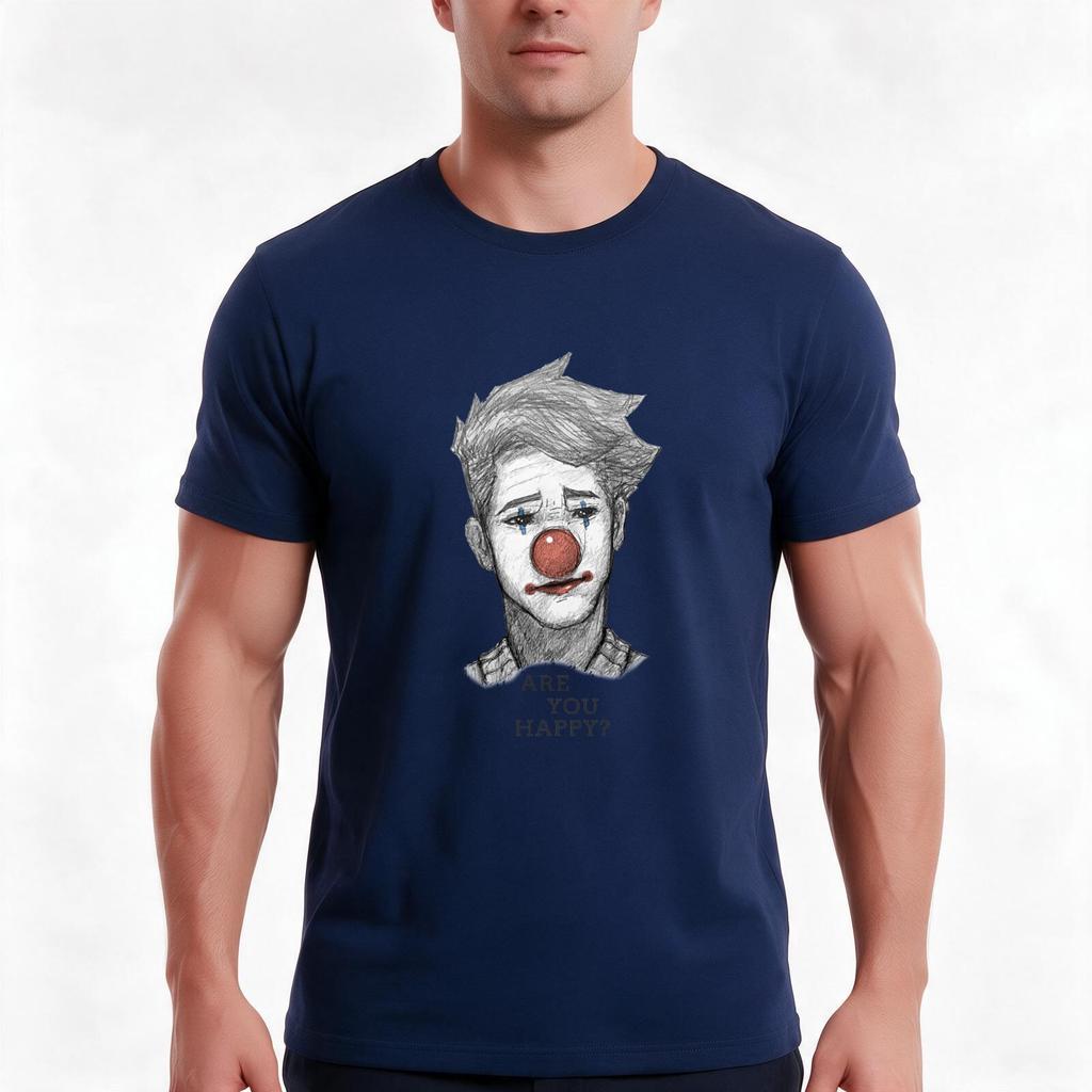 Areyouhappy Tshirt Summer Casual Cotton Tee Oversized Streetwear Tops Vintage Graphic Print Loose Fit Short Sleeve