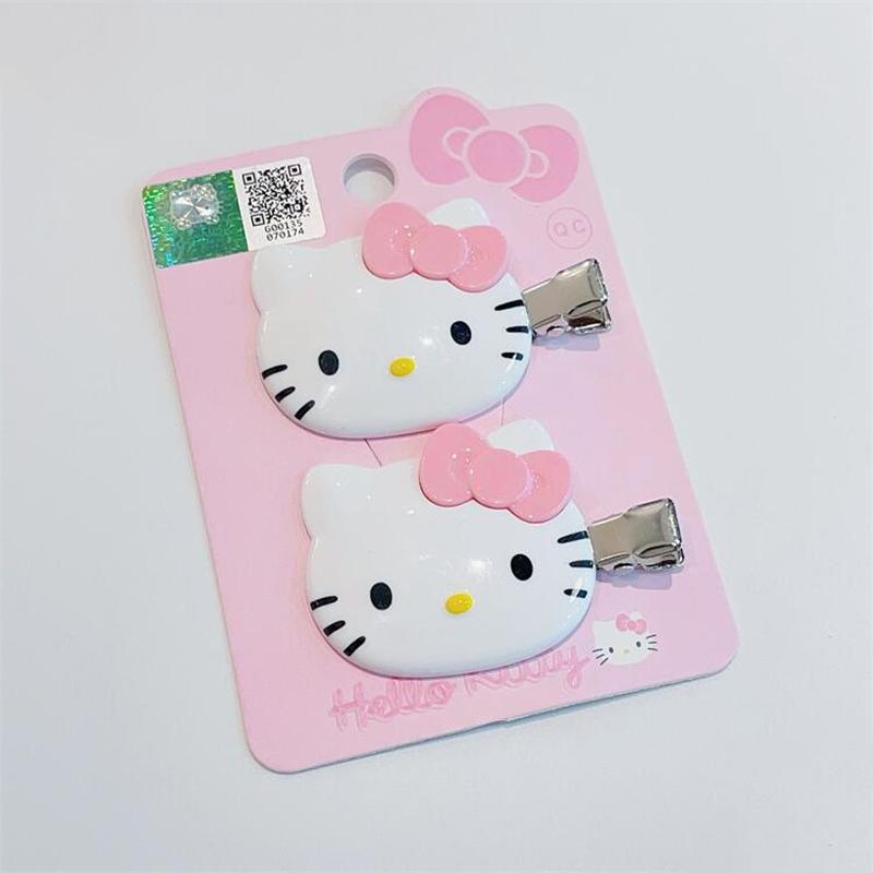 

Милая Заколка для Волос Котенок Sanrio Мультяшная Заколка для Волос Китти Кошка Зажимы для Челки на Бок Для Девочек Милый Головной Убор Аксессуары для Волос розовый