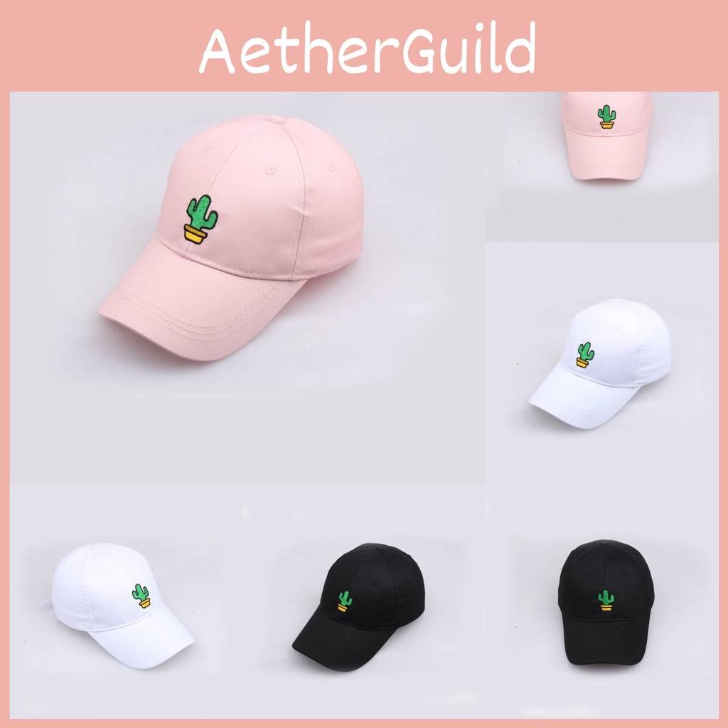 Potted Plant Cactus Embroidered Baseball Cap Men Women Outdoor Casual Travel Hat