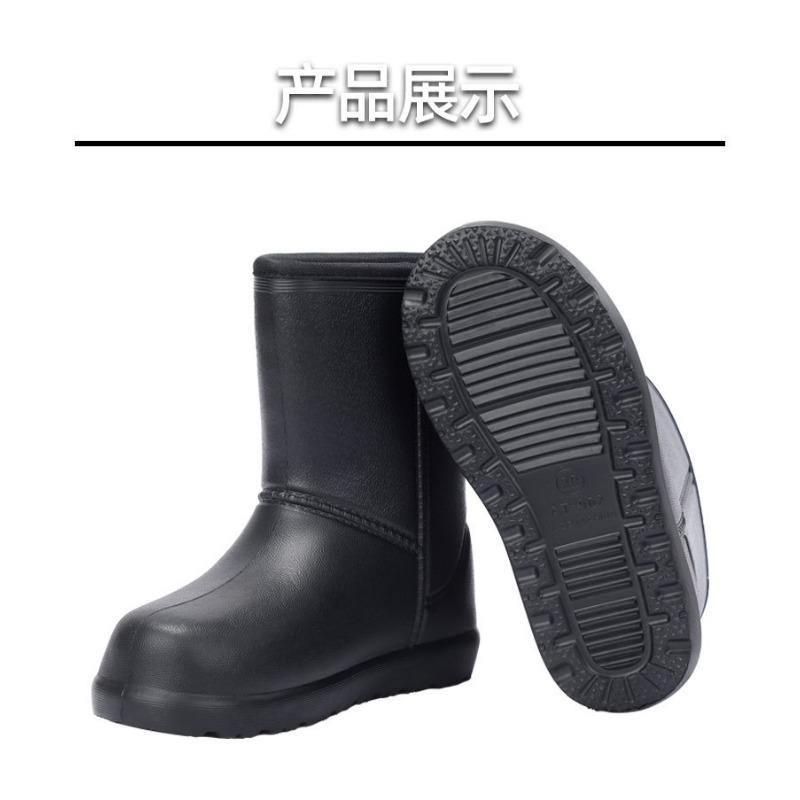 Fashion New Boots Men Waterproof Shoes Fashion Light Men Rain Boots Outdoor Slip On Ankle Boots Comfor High Quality Working Shoes Male