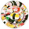 50 Hand-drawn Original Sushi Cartoon Stickers for Guka Journal Notebook