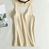 Women V-neck Lace Top Camisole Sleeveless Cotton Sexy Tanks Tops Knitted Cami Seamless Cropped Vest