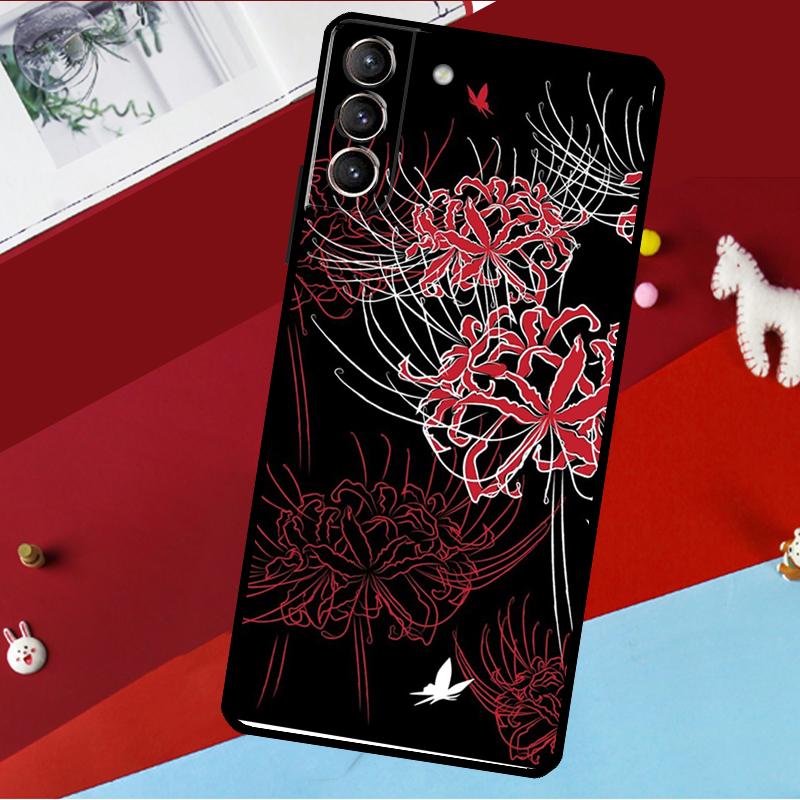 

Lycoris Radiata Flower Funda For Samsung Galaxy S25 S24 S21 S22 S23 Ultra S9 S10 Plus S20 FE S25 FE Phone Case Galaxy S23Ultra