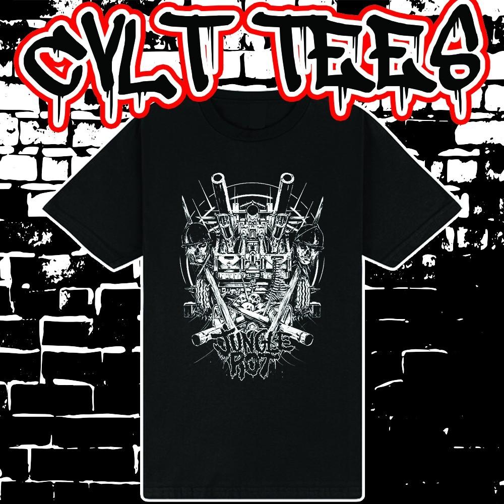 Jungle Rot style Band Tee ~ 100% Cotton Unisex T-Shirt L