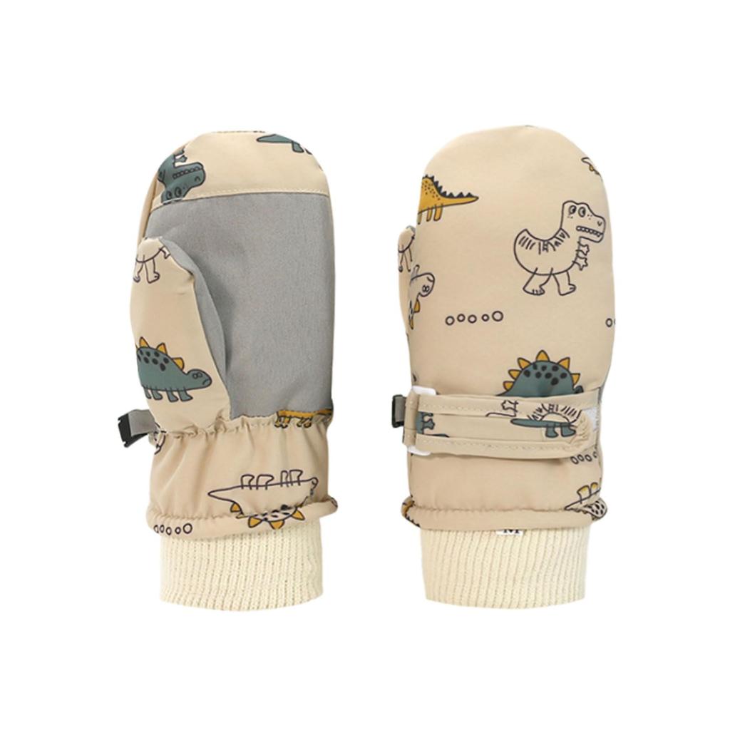 Tidyworm Baby Cold Cute Dinosaur Perfect for Playing In the Toddler Boys and Cold Perfect for Outdoor Activities Size Ages Gloves, Winter, Waterproof,