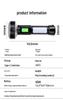 High-Brightness Magnetic USB Rechargeable Flashlight with Side Light for Outdoor Use