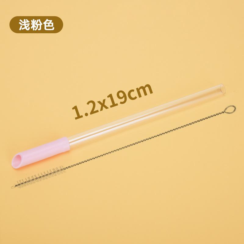 Tritan Telescopic Straw Set Milk Tea Beverage Reuse Water Cup 1.2Cm Straw Multi-Color Optional