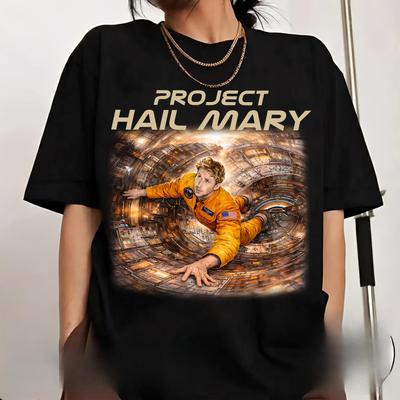Vintage Rocky Bootleg Project Hail Mary Unisexs WOMENs Summer Cotton TShirt Comfortable HighQuality Retro YK Style