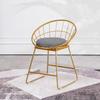 Nordic Iron Art High Back Metal Bar Chair - Stylish and Simple Design.