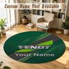 Round Rug Custom NameFendt Pattern Non Slip Carpet Home Floor Decor