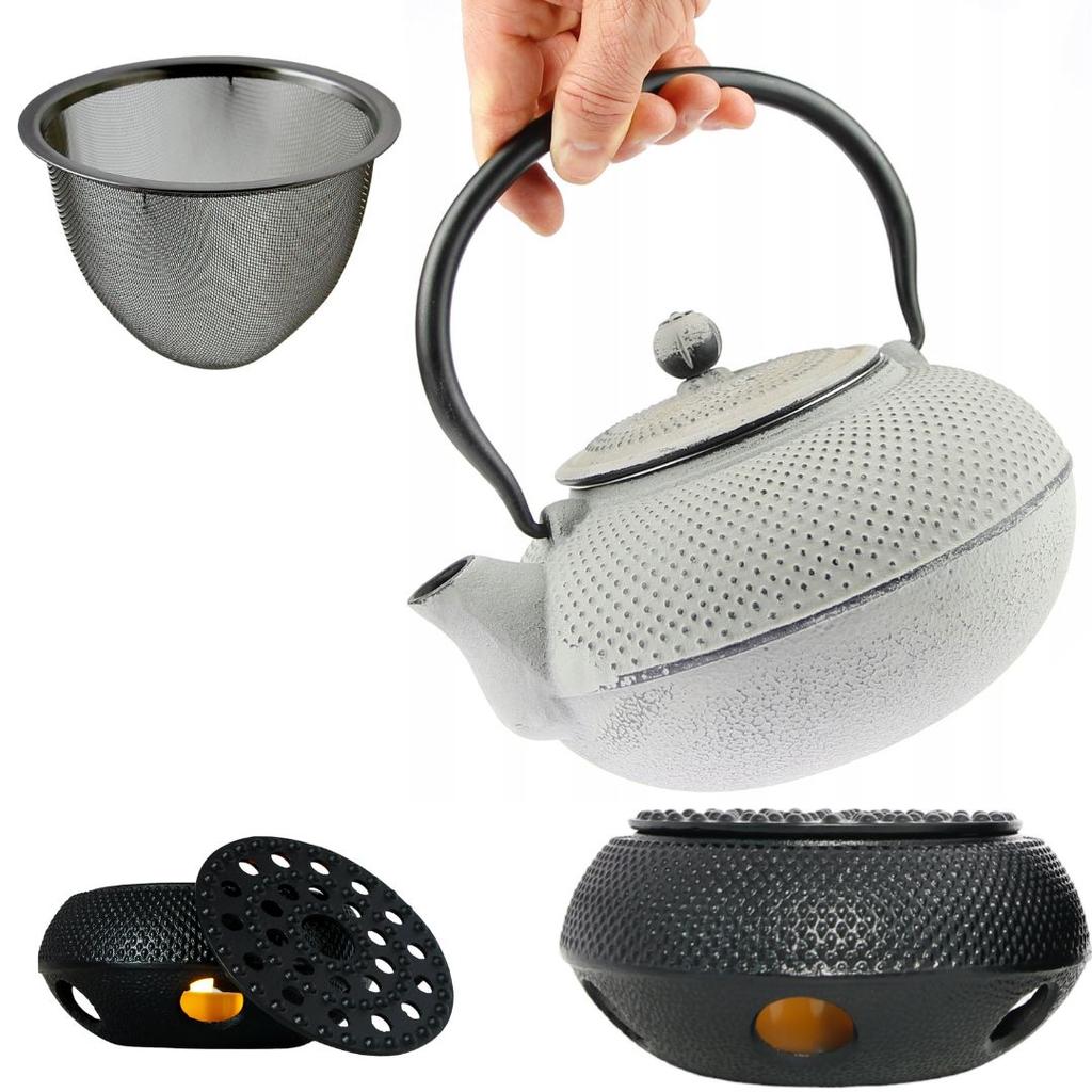 Kettle Cast Iron 1.5 L Infuser Tea Strainer Cast Iron Warmer