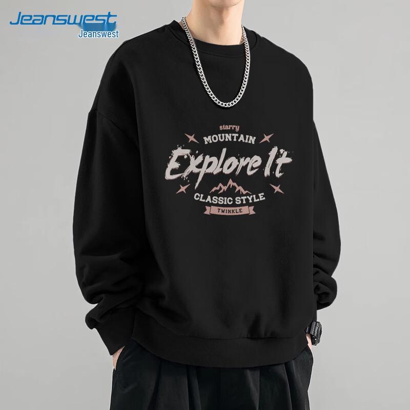 Jeanswest Men's Casual Round Neck Sweatshirt
