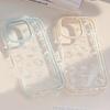 Ins-style Transparent Line Cat iPhone 16 Case Suitable for Apple 15, 17 Pro Max, Cartoon 13, Soft 11