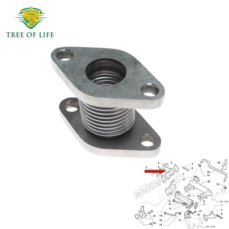 EGR Valve Pipe Tube For Iveco Daily IV 2.3JTD Diesel 2006 2007 2008 2009 2010 2011 504155826 FT84303 135804 EGR-FT-015