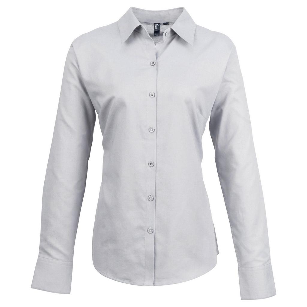 Premier Womens/Ladies Signature Oxford Long-Sleeved Shirt