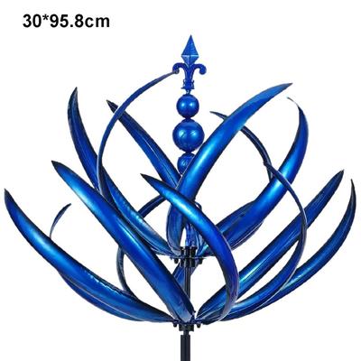 Metal New Wind Spinner Iron Art Nordic Multistyles Rotator Iron Inground Windmill Garden Wind Spinner Rotator For Kids Adults Children's Birthday Gift