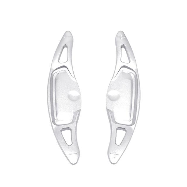 For Kia Stinger 2018- 2PCS Aluminum Red Silver Steering Wheel Shift Paddle Shifter Extension Car Interior Accessories