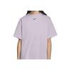 Nike Sportswear Essentials Series Logo Embroidered Sports Knit Short Sleeve Dress Women dresses Light-Purple CJ2243-511