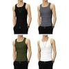 Men Summer Vest Sleeveless Pure Color O Neck Slim Fit Elastic Pullover Soft Breathable Gym Exercise Sports Tank Top