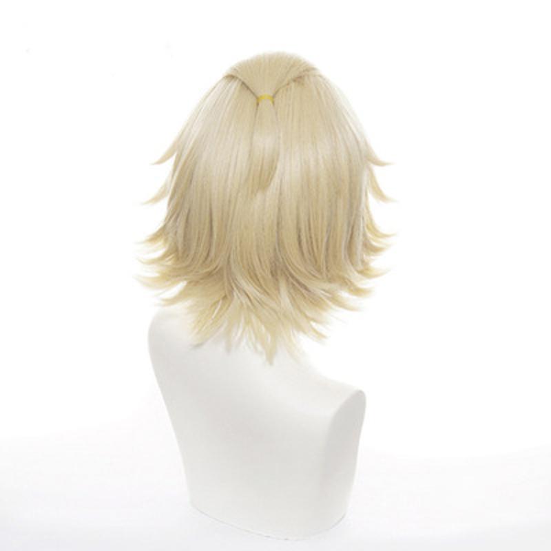 Perucă Anime Tokyo Revengers Manjirou Sano Manjiro Costum Cosplay rezistent la căldură păr sintetic bărbați femei peruci aurii ușoare